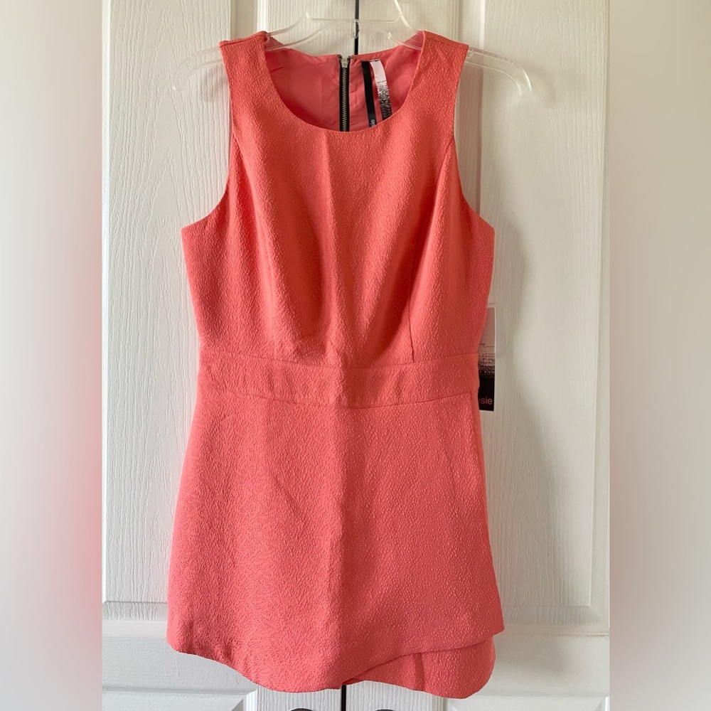 Kensie Skort Romper - Coral